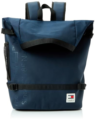 Tommy Jeans Herren Rucksack Daily Rolltop Backpack Handgepäck, Blau (Dark Night Navy), Einheitsgröße im Sale
